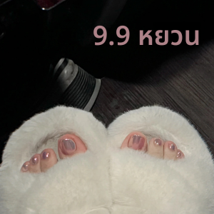 เสื้อผ้าแผ่นแปะเล็บเท้าออโรร่า สำหรับบริสุทธิ์ สีขาว ปลอมสำหรับเล็บแผ่นแผ่นเล็บ 1 บริการ