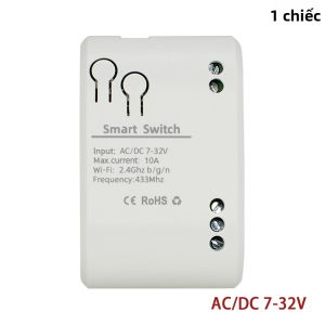 Mô-đun Chuyển Mạch Không Dây Rơle 1/2CH AC/DC 7-32V 85-250V Tương Thích Với Tuya SmartLife Alexa Google Home Điều Khiển Từ Xa Cho Nhà Thông Minh Tự Động Hóa