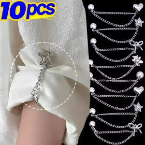 10Pcs Cartoon Magnetic Pants Leg Clip Shorts Trouser Legs Roll Up Pants Leg Clip Trouser Fixing Magnet Pin Sewing Supplies