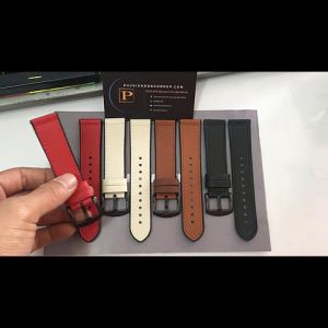 Dây da Hybrid 22mm cho đồng hồ Samsung galaxy watch3 Huawei Mitfit Ticwatch kèm chốt thông minh