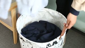 TFMART Ready Stock 70L Waterproof 40x50cm Dirty Cloth Basket Laundry Basket Bakul Dobi Bakul Baju Laundry box Baju kotor basket