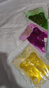 Tirai Ulang tahun Kotak Jenis Metalik  rumbai ultah Foil satuan murah