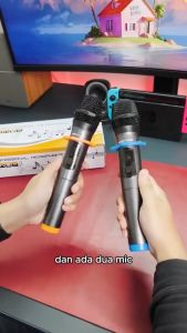 PROMO TERBARU TaffSTUDIO 2 PCS Mikrofon Karaoke Wireless Tanpa Kabel Handheld Dynamic Portable - MC-1200