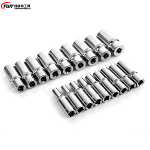 Metric Chrome Vanadium Socket Set 3/8" – 6-Point Deep 6mm–24mm Pro Grade for Auto & Motorcycle