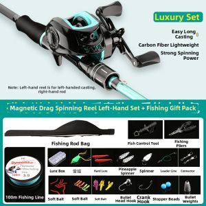 MLZH | Carbon Fiber M-Grade Long Casting Fishing Rod Reel Set