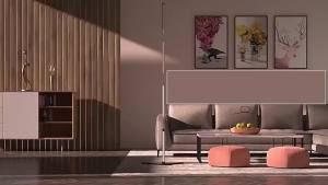 LED USB RGBIC Smart Floor Lamp Tuya App & Remote Control Adjustable Colors & Effects Atmospheric Standing Light for Home