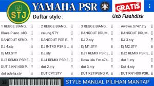 STYLE KEYBOARD YAMAHA PSR E SOUND NENDANG