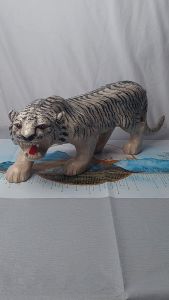Pajangan rumah barang2 unik macan/harimau putih mewah ukuran besar