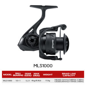 Soloking Larkie pro Carbon Spinning Reels 10kg Drag Smooth 10+1 Shielded BB 5.2:1/6.2:1 Gear Ratio Anti-Saltwater Spinning Reel