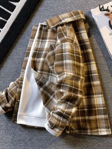Classic Style Gingham Shirts & Japanese Leisure Work Clothes: A Guide to Boys' Fancy & Trendy Woolen Outwear