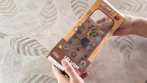 Montessori Baby Wooden Busy Board - Sensory Toy with Light Switch Learning Activity