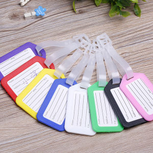 Durable Plain Travel Luggage Tag Baggage Name Address Identifier Card Waterproof