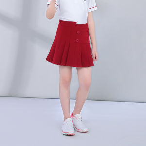 TTYGJ | Pleated Elastic Waist Anti-Peeping Skirt for Girls