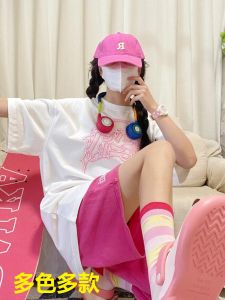 Bộ Đồ Thể Thao Cotton Nguyên Chất Thường Ngày Mùa Hè Cho Nữ Chạy Bộ Tay Ngắn Quần Short Hai Mảnh Cỡ Nhỏ