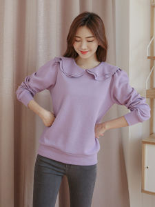 ZUOPIN | Vintage Puff Sleeve Design Long Sleeve T-Shirt