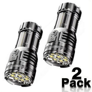 Mini LED Flashlight 9LED Rechargeable LED Flashlight With Hat Clip 3 Lighting Modes Work Torch Outdoor Camping Lantern