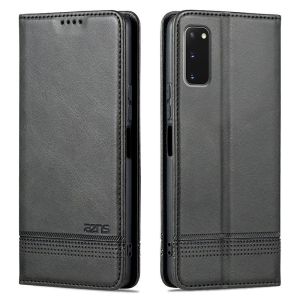 Samsung S20 Flip Cover Magnetic Absorption Leather Case Full Protection Dual-Sided Anti-Fall Front And Back Protective Cover High-End Business Card Holder Shell