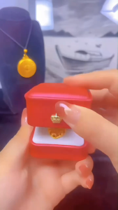 set rantai leher emas titanium cop 916 original gold necklace cutout love pendant womens wedding jewelry set