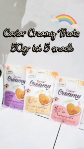 Caviar creamy cat treat 50gr isi 5 snack cemilan kucing