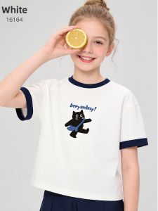 DOMIO | Youth Loose Cartoon White Tee