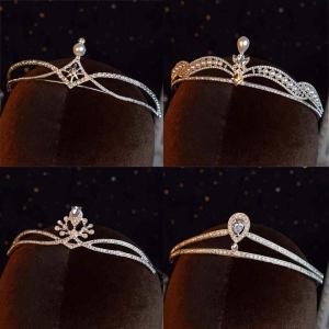 เครื่องประดับผมเจ้าหญิงมงกุฏสําหรับวันเกิดและงานแต่งงานอายุ 18 ปีโลหะผสมระดับไฮเอนด์ชุบด้วยอัญมณีเทียมสไตล์ญี่ปุ่นและเกาหลีใต้