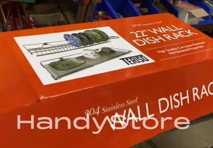 22" WALL MOUNTED DISH RACK/ STAINLESS STEEL 304/ DISH DRAINER /KITCHEN DISH DRYER