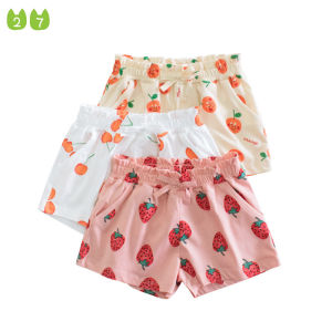 Summer Cotton Girls Shorts Fruit Design