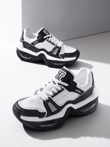 N·HOT | N·HOT Dad Shoes Mens 2025 New Thick Bottom Black Heightening Mens Shoes Autumn Winter Hot Sale Casual Style Round Toe Shock Absorption