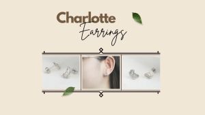 DAVINA Ladies Charlotte Earrings Sterling Silver 925 - Anting Wanita Perak S925 Tusuk Kupu Kupu