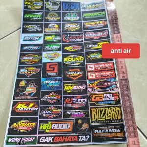 Stiker Sound System | Stiker Audio | Stiker Sound System Audio | Stiker Anti Air | Stiker Bahan Vinyl | Stiker Hologram