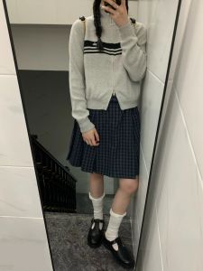 Váy Midi Chữ a Cạp Cao Kẻ Caro Cổ Điển Cho Nữ Mùa Xuân Hè Váy Midi Ôm Sát Tôn Dáng Váy Chữ a Xếp Ly