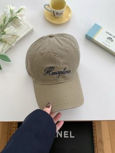 Blue Baseball Cap Womens Versatile Wide Brim Hat Face Slimming Retro Style Cotton Casual Hat for Travel And All Seasons