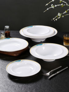 Commercial Deep round Dish FLYDISH Cap Dish China Style Melamine Dish Restaurant Catering Special Dish Dishware Dishware