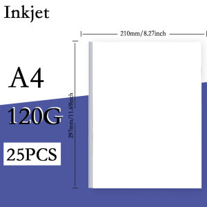 A4 25/50Pcs Double Side Glossy Inkjet Coated Paper 120/160/200/240/300G For Making Menu Cover Brochures Photo Picture Album Card