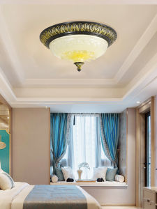 KAILISHI | Bronze Chinese and American Style Round and Simple Ceiling Light