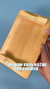 Spatula Kayu Lonjong/ Centong Kayu Panjang 35CM Premium Peralatan Masak