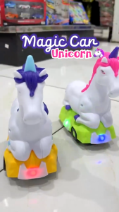 Smile - Mainan Anak UNICORN / KUDA PONI Bisa Berjalan Bump And Go Dapat Berputar 360 Ada Lampu Musik