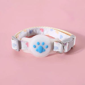 ปลอกคอแมวแบบปรับได้พร้อม AirTag ผู้ถือกรณี Anti-Lost Cat COLLAR GPS Tracker ป้องกันกรณีพิมพ์ลูกแมว COLLAR PET Supplies
