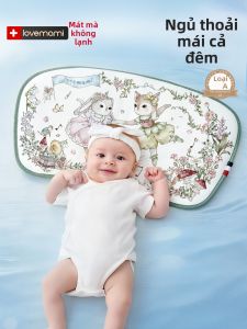 lovemami | Gối Hơi Thở Mát Mẻ Cho Bé 0-6 Tháng+