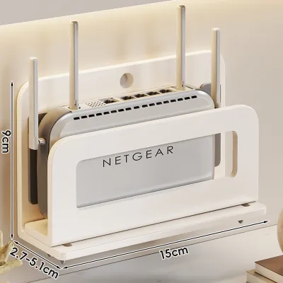 No Drilling Wall Mounted Shelving Bracket For Routers TV Boxes Power Strips