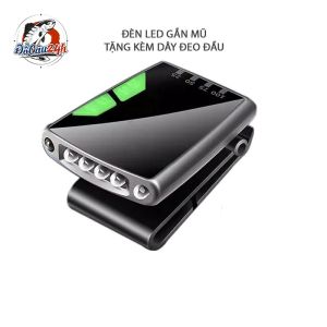 Đèn Kẹp Mũ Cảm Ứng Chống Thấm Nước Dùng Cho Câu Cá Tặng Kèm Sạc Pin
