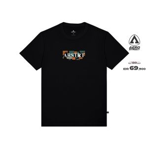 Aerostreet T Shirt Octo Hitam - Kaos T-Shirt Tshirt AAAAA
