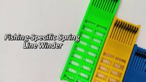 1/2 Sets Fishing Multifunction Spring Hook Line Holder - Plastic Winding Board Adjustable Length for All Fishing Leaders/Rigs