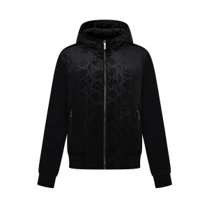Rare | Python Pattern Velvet Patchwork Black Jacket