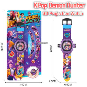 Anime KPop Demon Hunter peripheral Projection Watch 24 Images Childrens Electronic Luminous Toy Christmas gifts for children