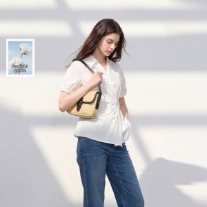 3COLOUR·S | Summer Elegant Peter Pan Collar Bell Sleeve White Blouse