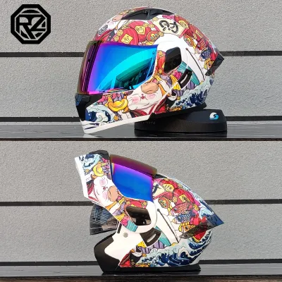 ORZ | Motorcycle Helmet with Bluetooth Double Lens Modular Design