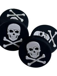 2024 New ZARSIA Skull Design Tennis Racket Shock Absorber Silicone Material Sports Fitness Fans Supplies Badminton Racket