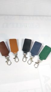 Jepitan Tempat Id Card Kulit / Gantungan Id Card Holder Saku Kulit / pengait nametag kulit