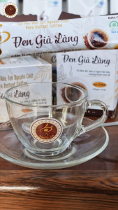 Cà Phê Hòa Tan Nguyên Chất Đen Già Làng Baka Coffee - Đậm Vị Không Hương Liệu - Hộp 18 gói